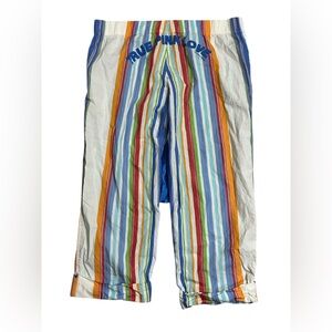 PINK Victoria’s Secret Y2K striped pajama pants logo on butt large